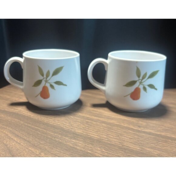 Noritake Progression China Berries N Such Coffee Flat Cups Set Of 2 - Picture 5 of 8